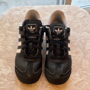 Adidas Kids Black and White Sneakers